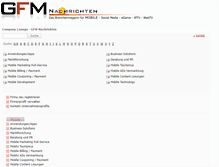 Tablet Screenshot of companylounge.gfm-nachrichten.de